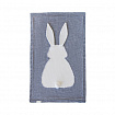 BUNNY blanket with eco-cotton lining gray