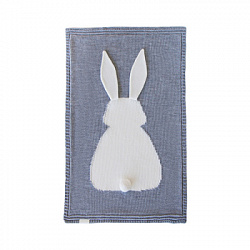 BUNNY blanket with eco-cotton lining gray apero