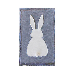 BUNNY blanket with eco-cotton lining gray apero