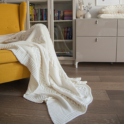 LILIAN blanket milky premium apero